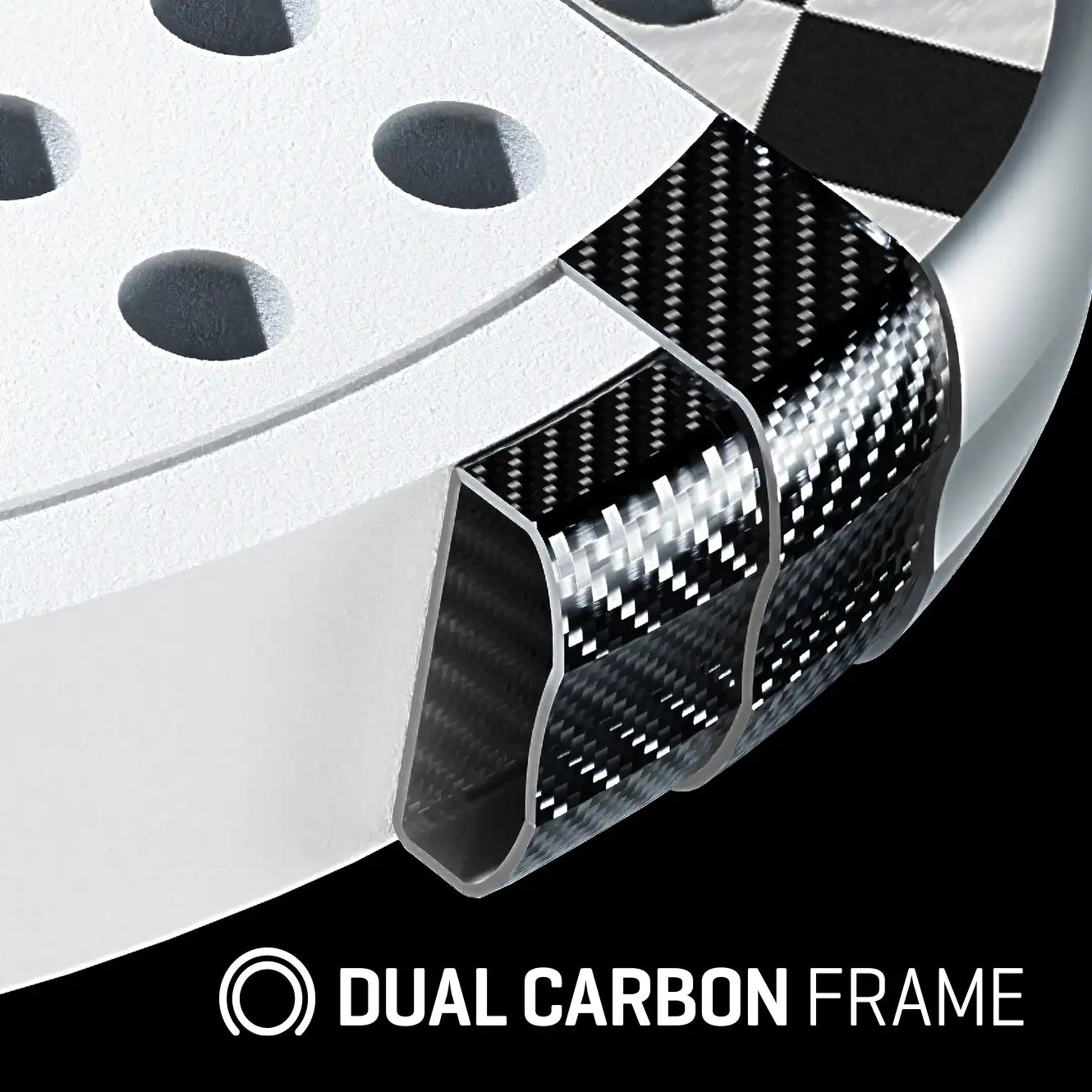 Preview image for pallap racket technology Dual Carbon Frame - pallap sport padel brand