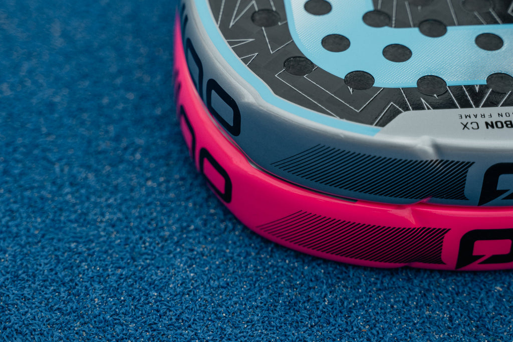 Pallap EvoFORCE Team padel rackets in pink and blue